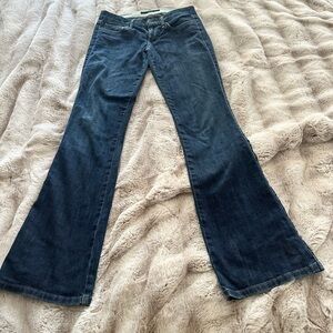 Dark blue, boot cut, Joe’s Rocker jeans. Good condition.